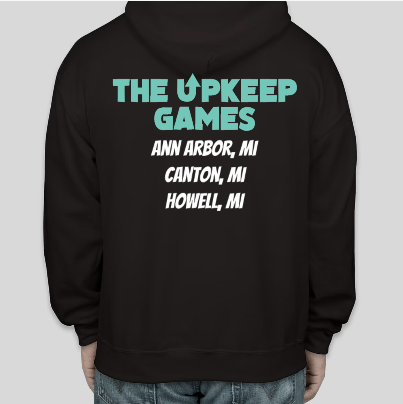 Black Upkeep Die Hoodie (Gildan 50/50)