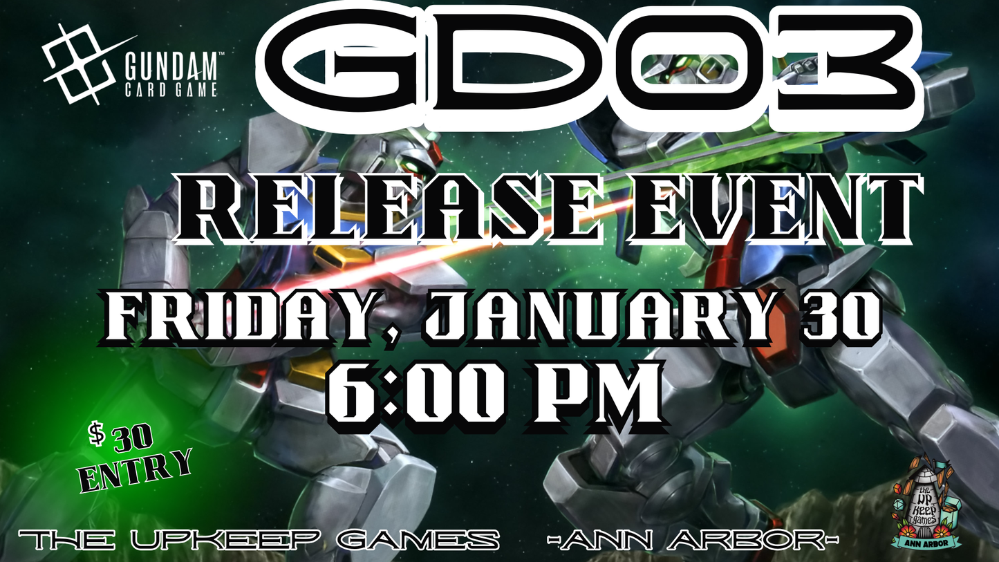 Gundam - GD03 Release Event - January 30, 2026 - Ann Arbor