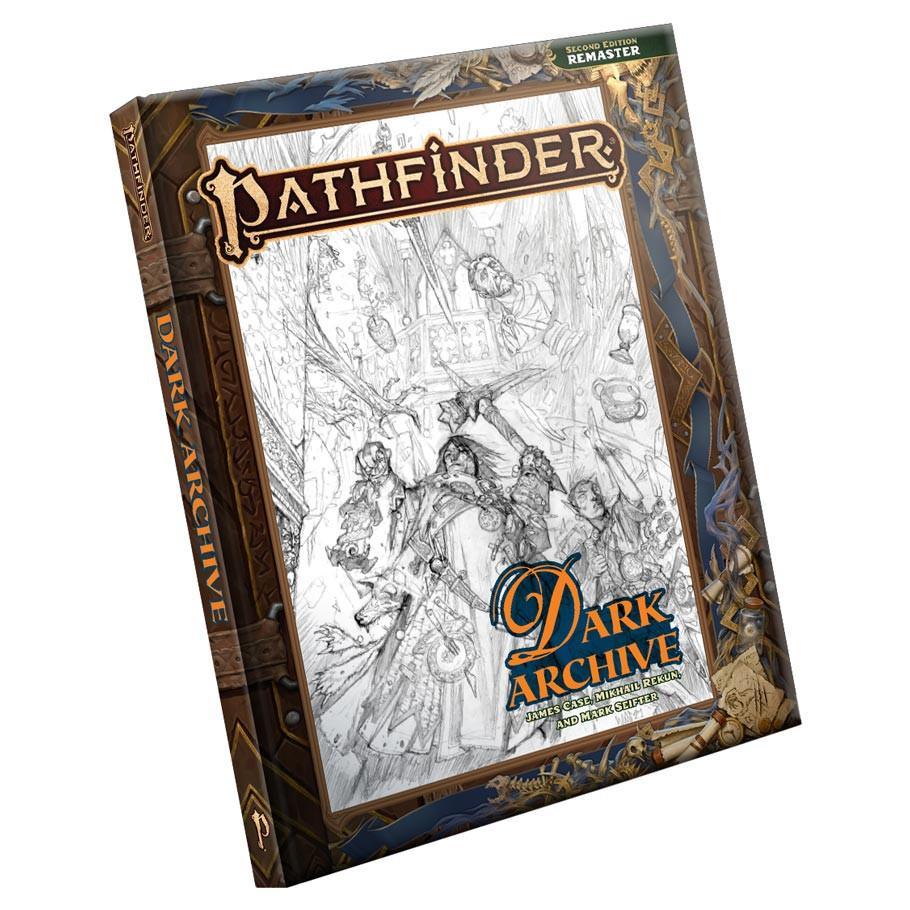 Pathfinder 2E: Dark Archive Remastered Sketch Cover