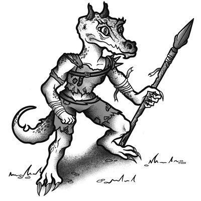 Monster Tiles: Kobold- Draconic