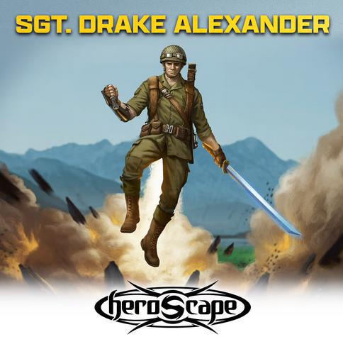 Heroscape: Age of Annihilatoin - Sgt. Drake Alexander Miniature