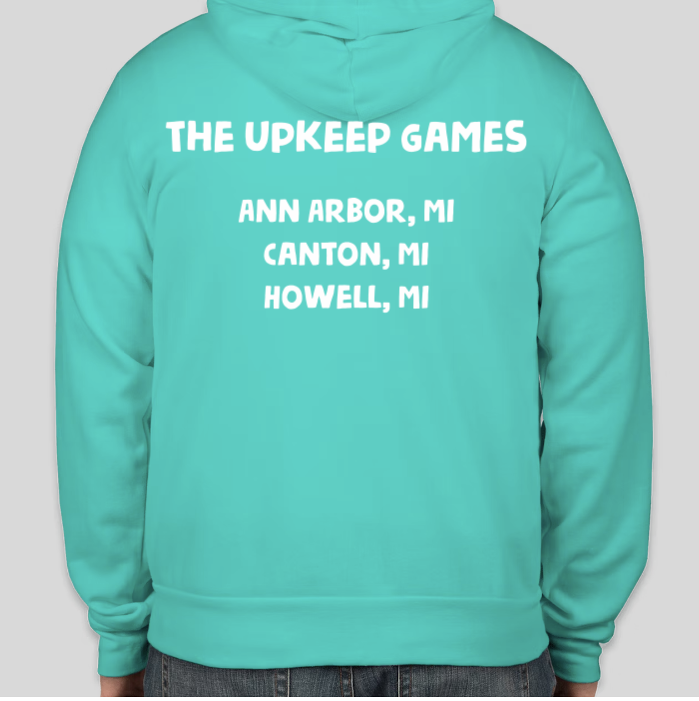 Teal Upkeep Die Hoodie (Bella + Canvas)
