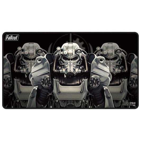 Playmat: Black Stitched- Fallout- Brotherhood of Steel