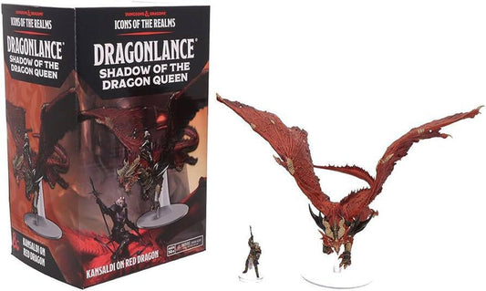 Icons of the Realms: Dragonlance, Shadow of the Dragon Queen - Kansaldi on Red Dragon