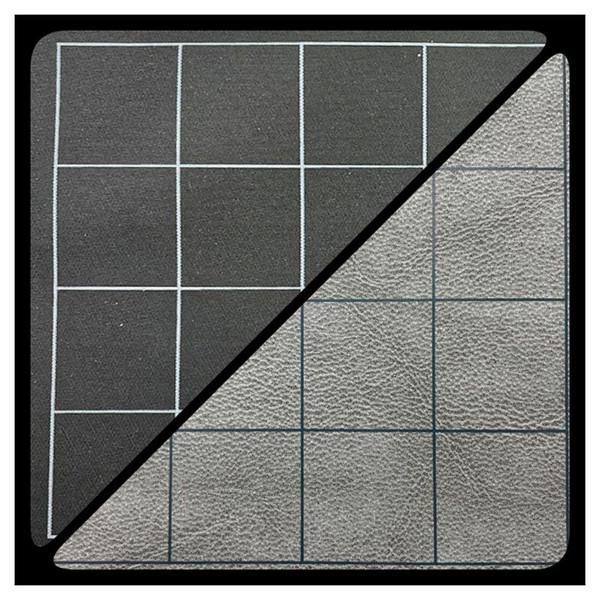 Chessex Battlemat: Reversible Squares Black/Grey (23½” x 26” Playing Surface)