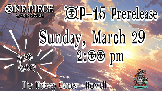 One Piece - OP15 Prerelease - March 29, 2026 - Howell