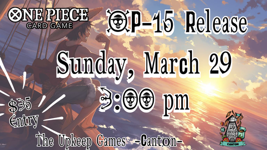 One Piece - OP15 Prerelease - March 29, 2026 - Canton