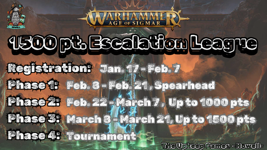 Warhammer Age of Sigmar - 1500 pt. Escalation League - January 17, 2026-March 21, 2026 - Howell