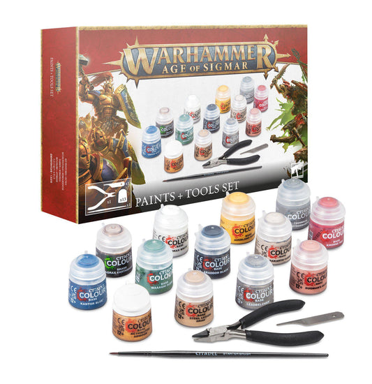 Age of Sigmar Paint + Tools Set
