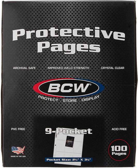 BCW Protective Pages - 9-Pocket