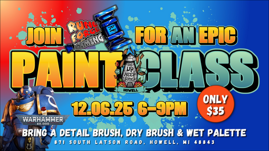 Runeforge Battle Ready Painting Class - December 6, 2025 - Howell