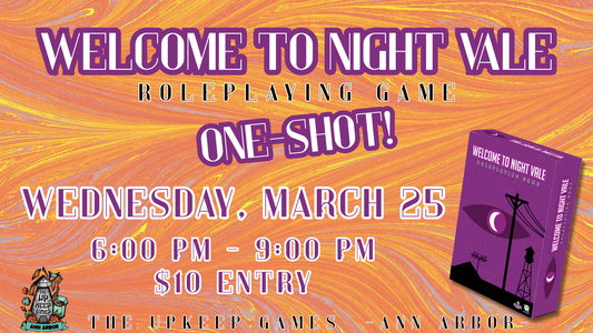 Night Vale - Welcome to Night Vale, Come Nestle With Us One-Shot RPG - March 25, 2026 - Ann Arbor