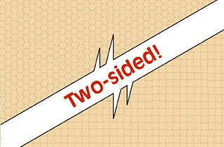 Chessex Reversible Battlemat 1 1/2" Squares & 1 1/2" Hexes (23 1/2" x 26" Playing Surface)